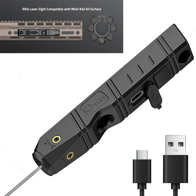 

Инфракрасный лазерный прицел CVLIFE для ружья, низкопрофильный, перезаряжаемый, совместимый с рельсами M-Lok, для ночного видения, для охоты