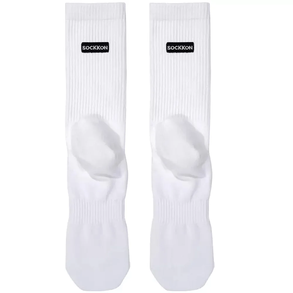 Men's Tall Four Seasons Thin Embroidered Black and White Brand Hand-stitched Head Breathable Sports Cotton Socks