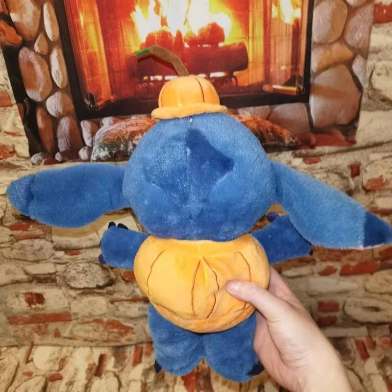 35CM Disney Lilo & Stitch bambola cartone animato angelo peluche anime zucca di Halloween cosplay farcito regalo di compleanno per bambini Kawaii