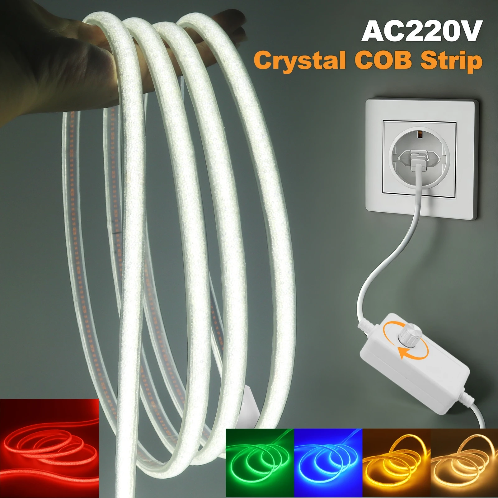 fita-de-led-cob-de-cristal-de-luxo-220v-regulavel-luz-de-fundo-para-letreiros-neon-288-leds-m-fita-adesiva-flexivel-kit-com-plugue-de-alimentacao-eu-uk