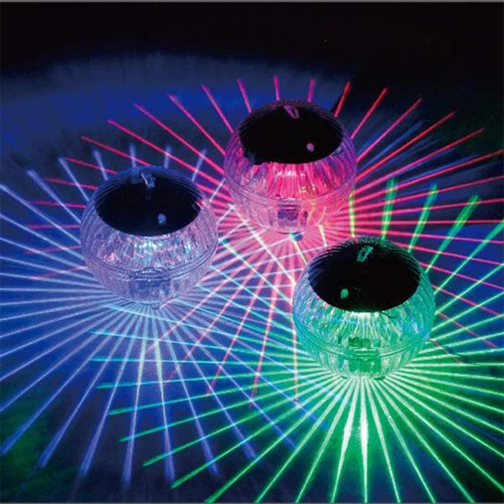 

RGB Color or Warm White Solar Floating Pool Light 10CM Waterproof Garden Decoration for Party,Christmas,New Year