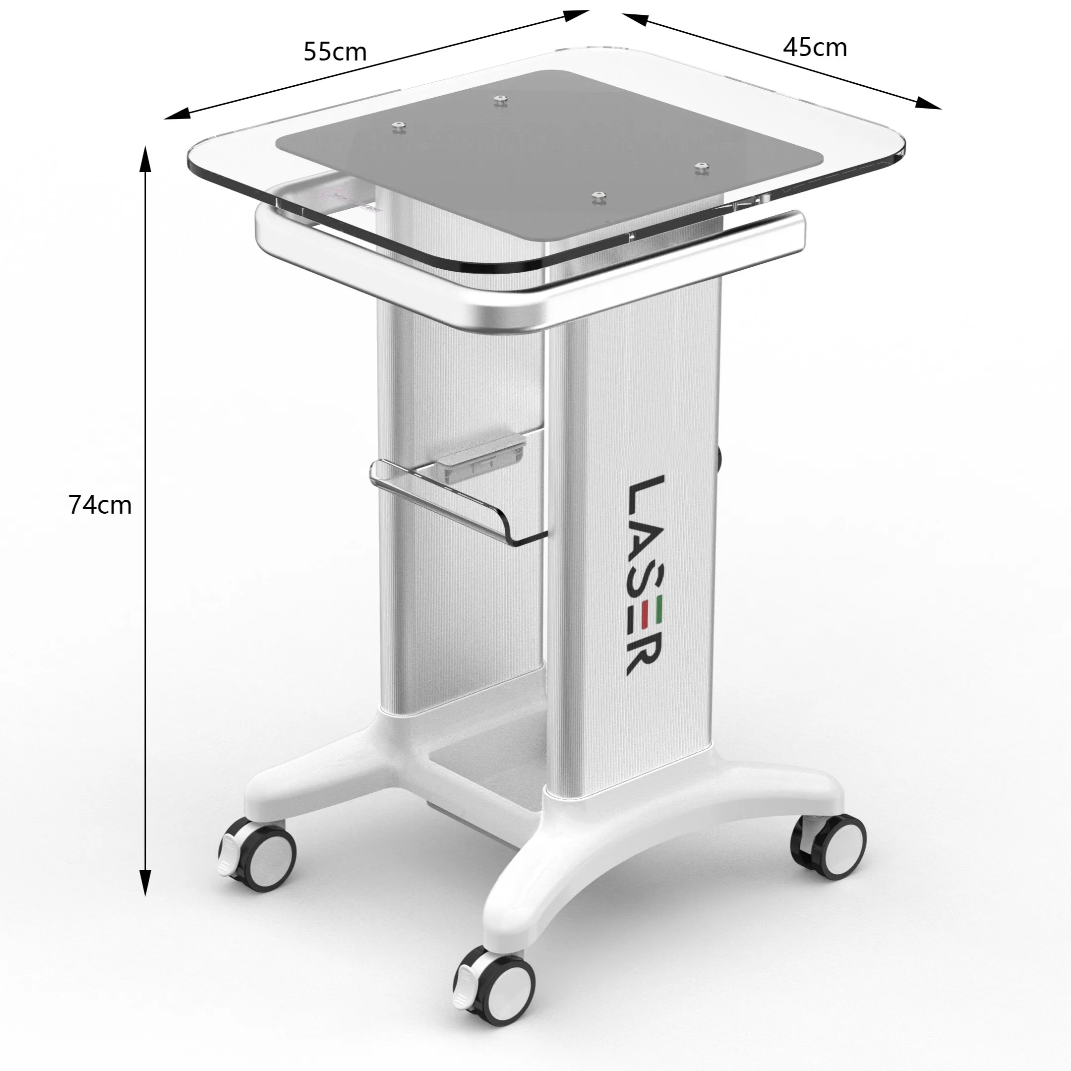 Medical spa aesthetics trolley freckle/tattoo removal laser trolley ND YAG laser equipment  bench table