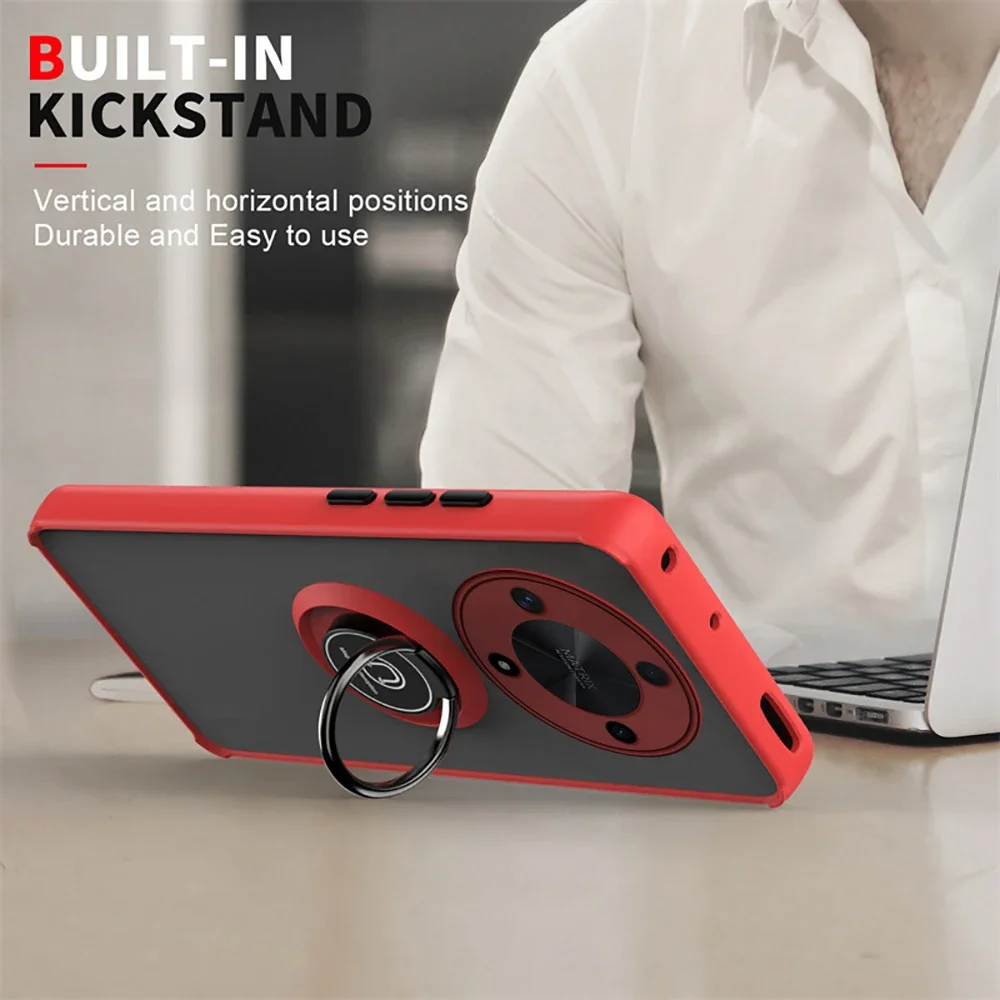 حافظة سيارة مغناطيسية مضادة للسقوط ومضادة للصدمات لهاتف Honor X5 X6 X7B X8B X9B Play30 Plus X30 Magic 4 50 6 Lite غطاء صلب متين