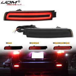 iJDM Bumper Reflector Lights For Infiniti FX35 FX50 QX70 Nissan Juke Murano Sentra etc. Function as Tail, Brake & Rear Fog Lamps