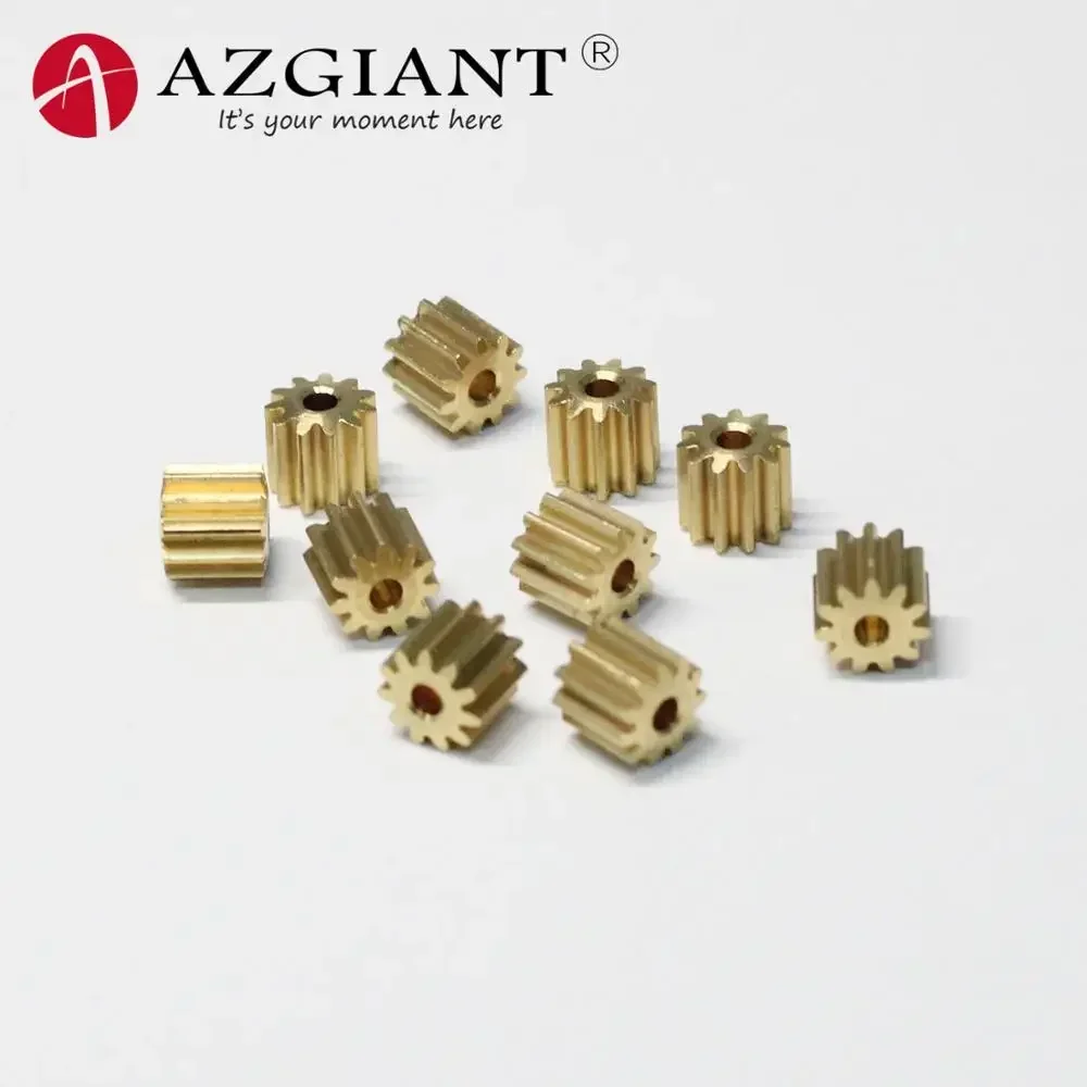 11T 6.5mm*6 copper gear for FC280 260 130 140 car DC motor 11 teeth hatchback pinion  brass