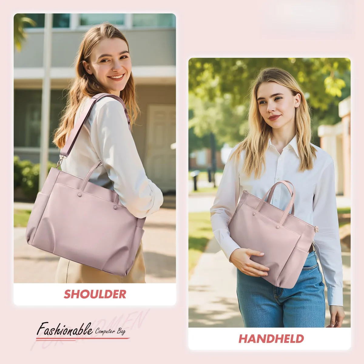 

Laptop Shoulder Bag 14-16 Inch Computer Shoulder Bag Work Tote Bag for Women Laptop Carrying Case Handbag for Business Travel