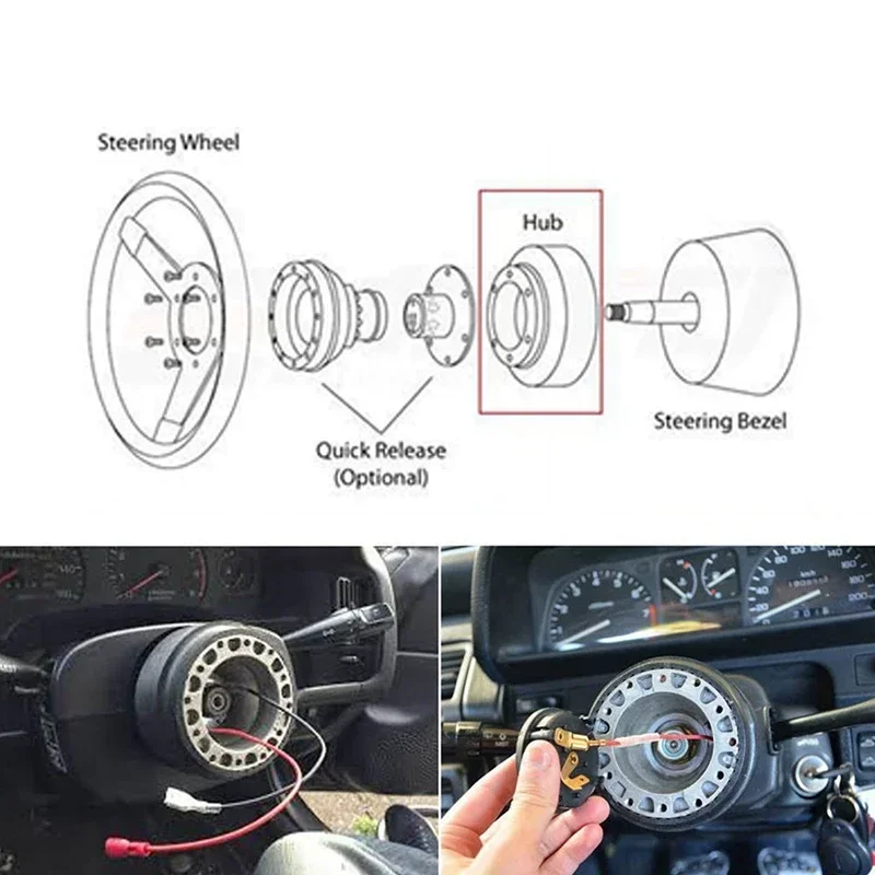 For Mitsubishi Car Steering Wheel Hub Adapter Boss Kit racing steering wheel base adapter