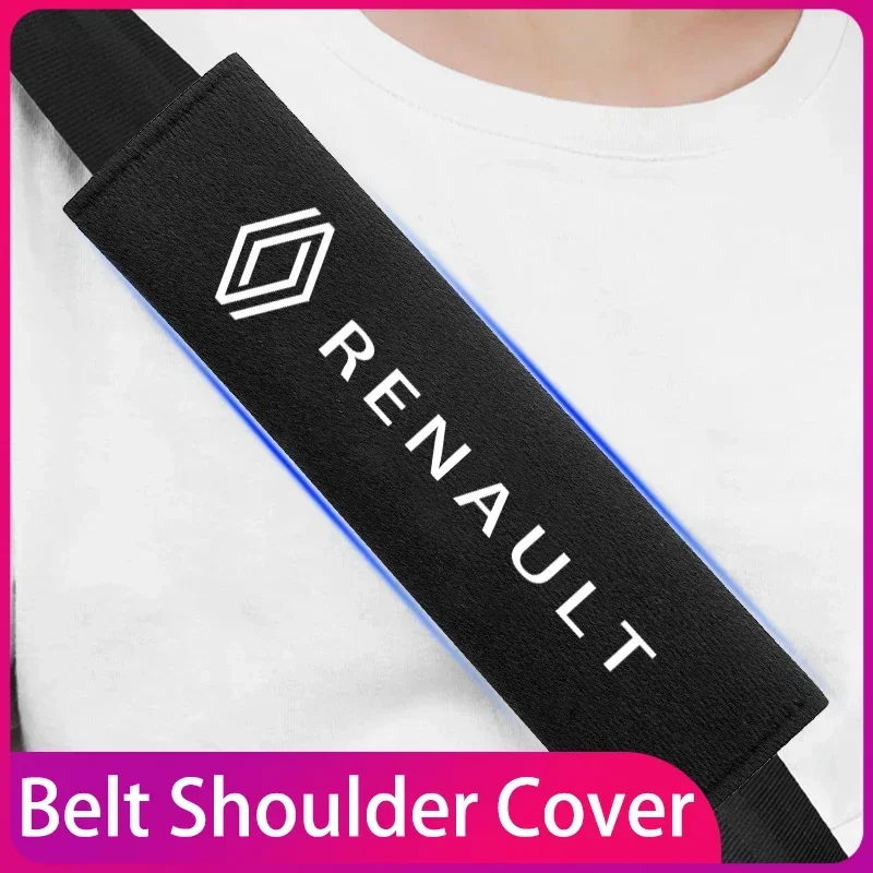 

Car Seat Belt Cover styled Cotton Safety Shoulder Protector For Renault Koleos QM5 QM6 Scenic Megane Fluenec Latitude Rubbe