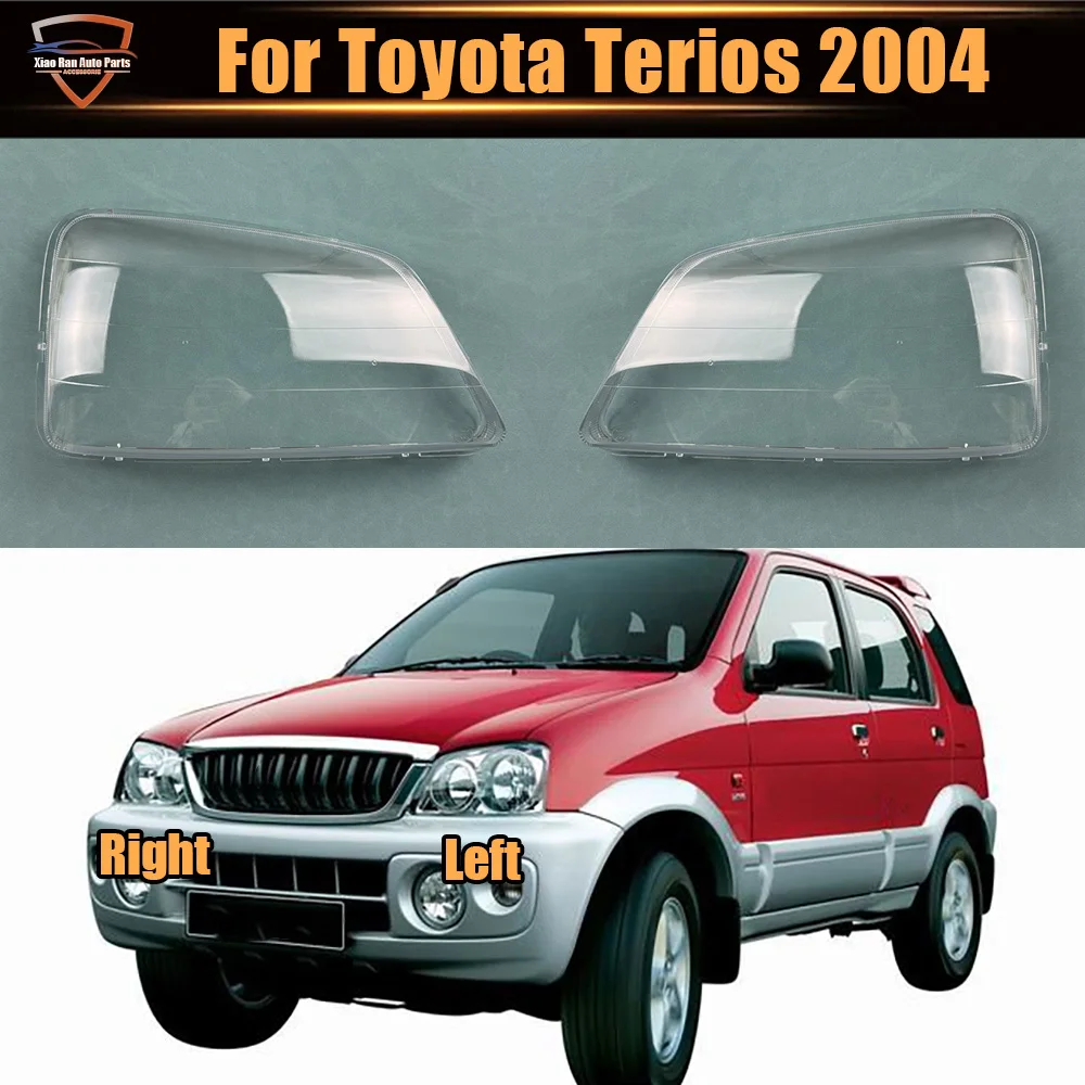 

For Toyota Terios 2004 Front Headlight Shell Transparent Headlamp Cover Lamp Shade Plexiglass Replace Original Lampshdade