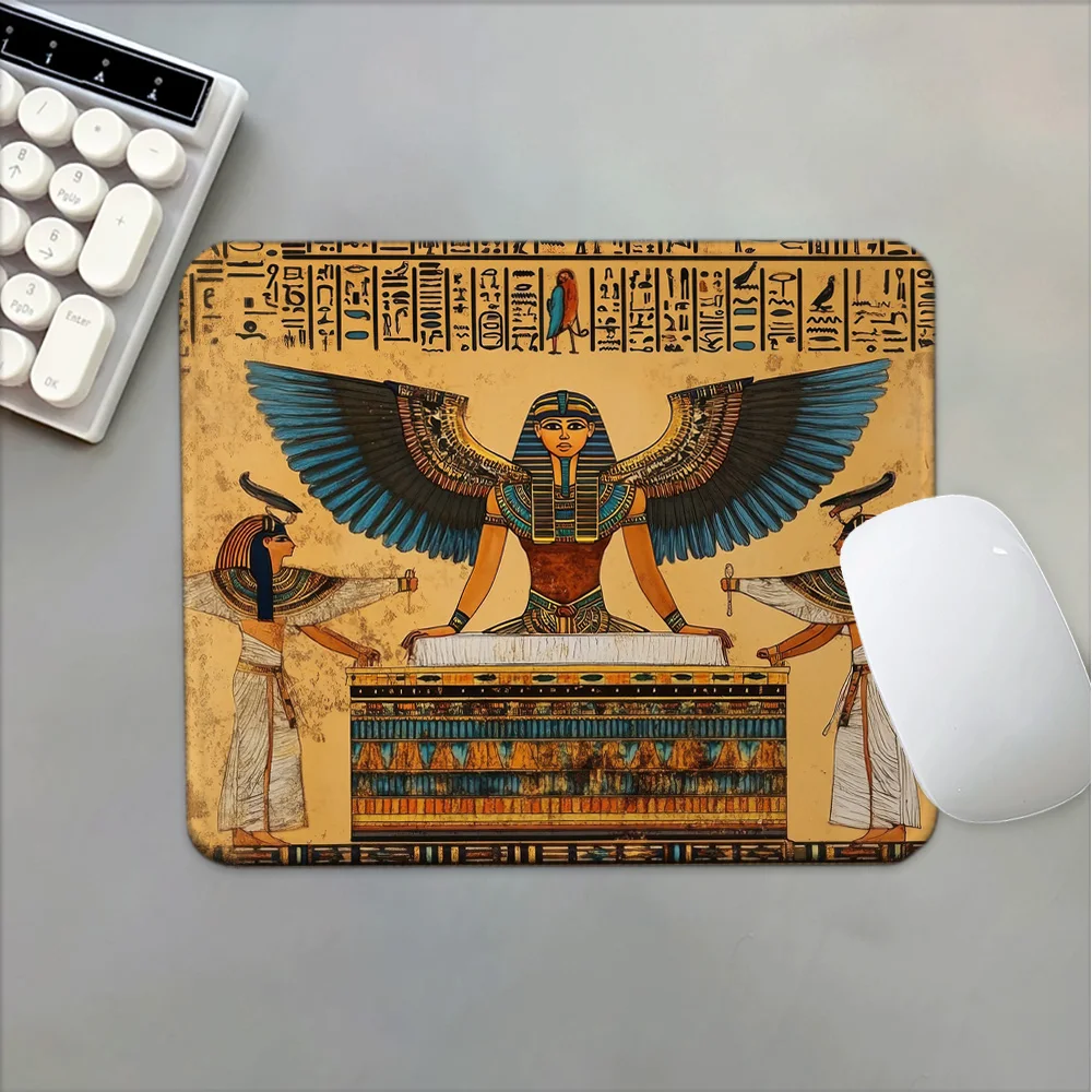 

Egyptian Culture and Art Computer Mat Desk Accessories Pc Gamer Mousepad Company Game Mats Anime Mausepad Table Decoration