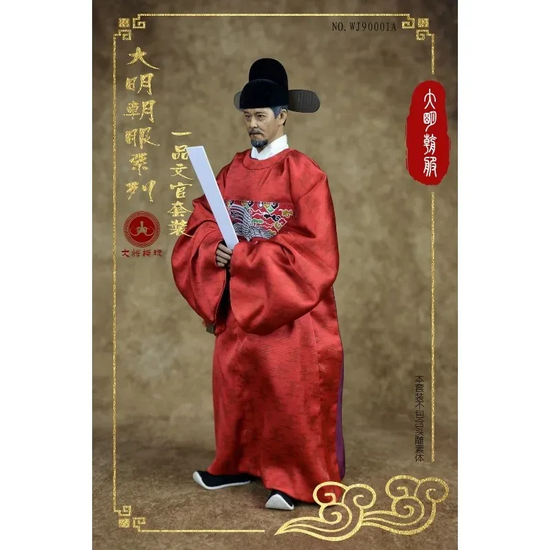 Uniformes de la dynastie Ming pour hommes, échelle 1/6, Service militaire/officier, ensemble chinois ancien pour figurines d'action de 12 pouces, accessoire corporel WJ90001