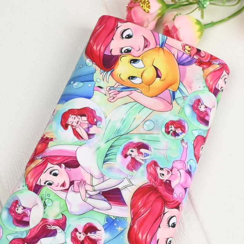 Sale Disney Princess Cat Marie Mickey Daisy Duck Cotton Fabric For Sewing Patchwork Quilting Fabrics DIY Needlework Material
