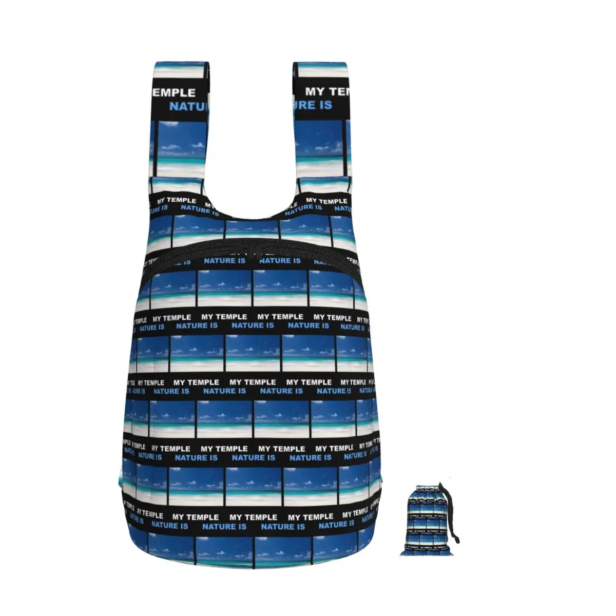 Natureza é meu templo - Mochila de praia de areia branca, bolsa escolar para estudantes, bolsa escolar infantil, bolsa de ombro para computador, para homens e mulheres