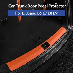 For Li Lixiang L6 L7 L8 L9 2022 2023 2024 Car Trunk Door Pedal Protector Rubber Strip Sticker Car Rear Bumper Pedal Protector