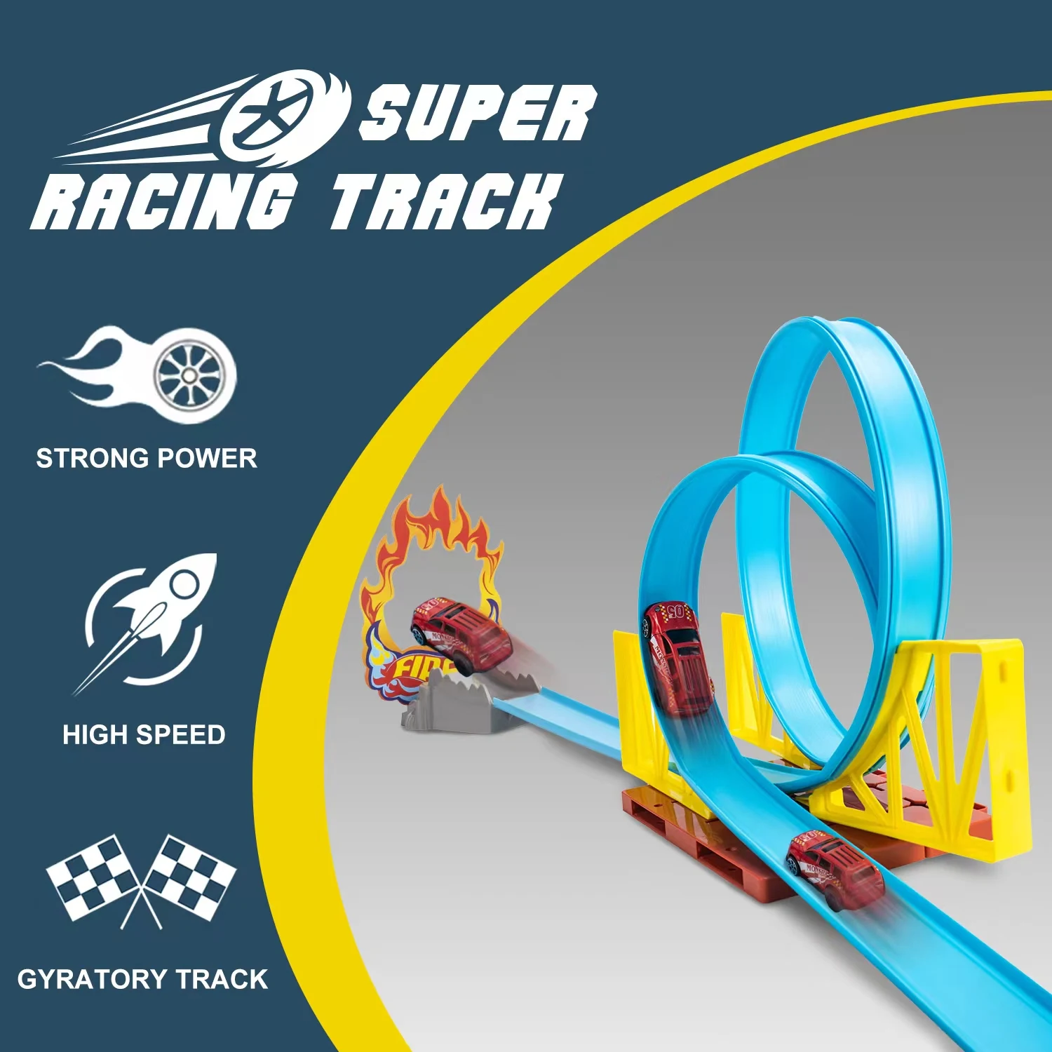 Stunt Racing Track Toy For Kids, Car Model DIY Assembled Rail Kits, Interactive Education, Boy Child Birthday Christmas Gift