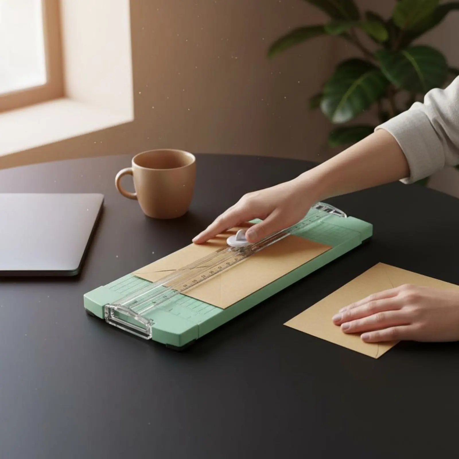 a4ペーパーカッター-精密カット-ポータブルペーパートリマー-オフィス用品-クリーンカット-シャープブレード-学生、家庭用
