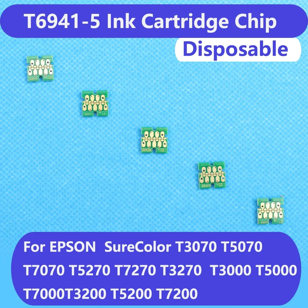 T3270 T5270 T3200 Inktcartridge Chip Voor Epson Surecolor T3070 T5070 T7070 T5270 T7270 Inktchip T6941 T6942 T6943 T6944 T6945