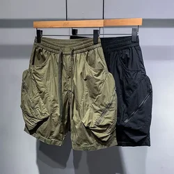 Men Fashion Caogo Shorts Big Pockets Jogger Short Hip Hop Streetwear Harajuku Trousers Plus Size Streetwear Hip Hop Sweatpants
