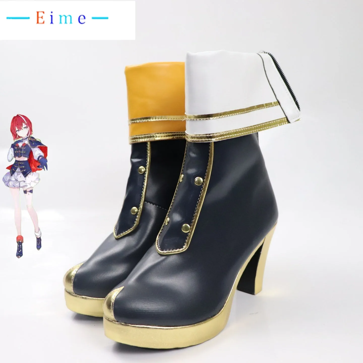 

Обувь для косплея Vtuber Hoshikawa Sara, аниме-косплей, туфли на высоком каблуке, карнавальные ботинки для Хэллоуина, обувь из искусственной кожи, изготовленная на заказ