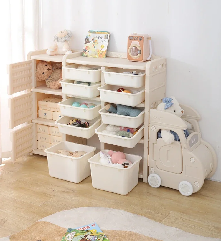 Toy Storage Cabinet Living Room Wall Drawer Type Large Capacity Classification Multi-Layer Storage Rack Baby Locker