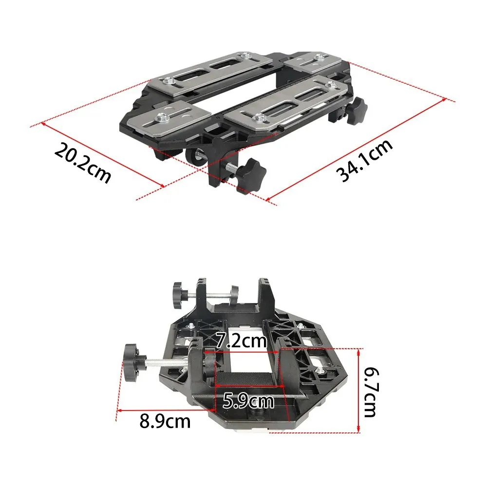 Door Hinge Jig Woodworking Hole Opener Slotting Locator Wooden Door Hinge Hole Guide Door Lock Jig Installation Aluminum Alloy