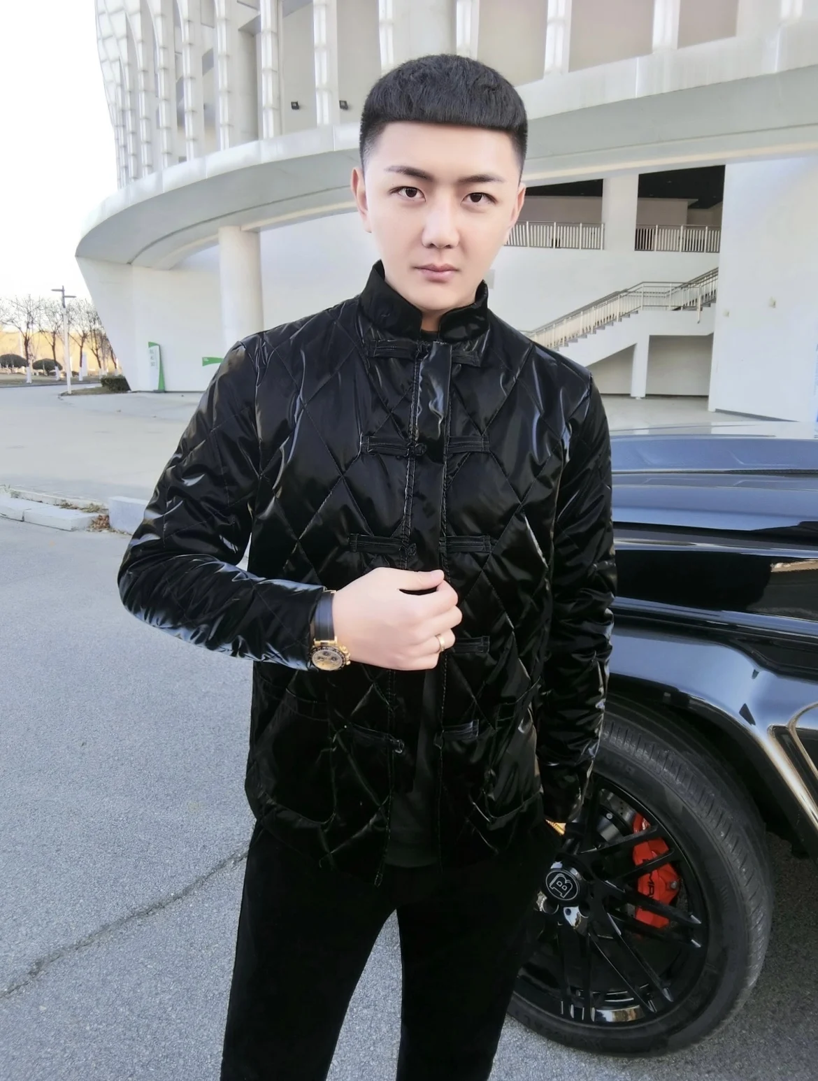 

Легкая хлопковая куртка для мужчин Royal Baron V, зимний костюм Тан, дизайн на пуговицах, яркая поверхность, черное хлопковое пальто из искусственной кожи, молодежное модное