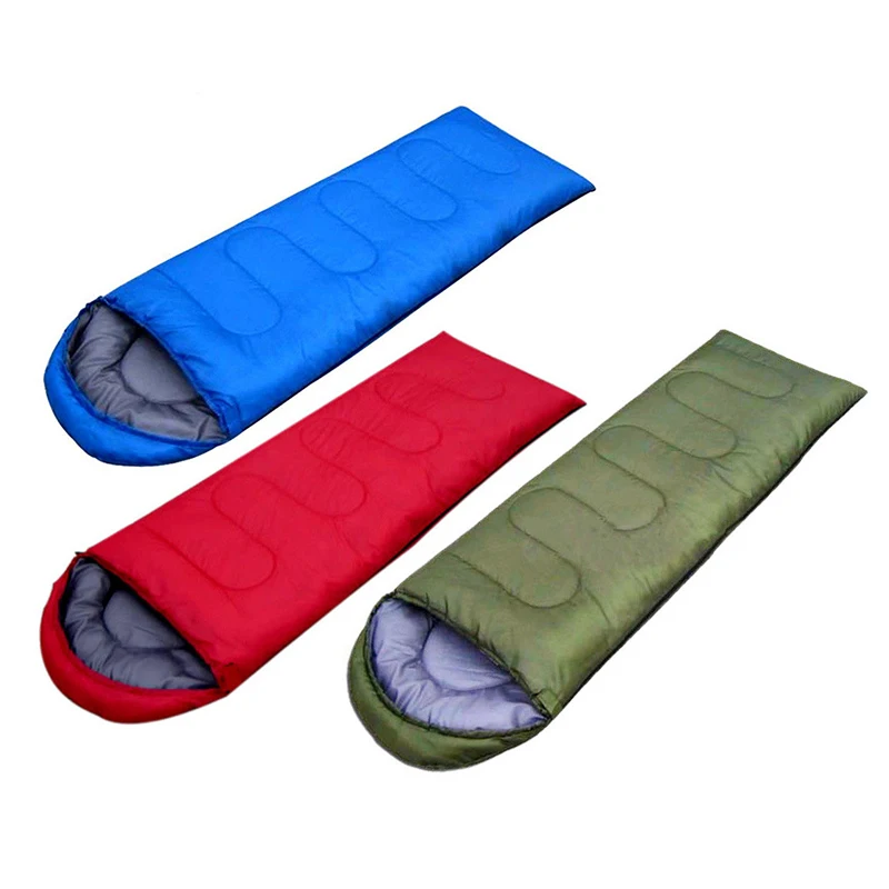 Camping Sleeping Bag Lightweight 4 Season Warm Envelope Backpacking Outdoor Mummy Cotton Winter Sleeping Bag