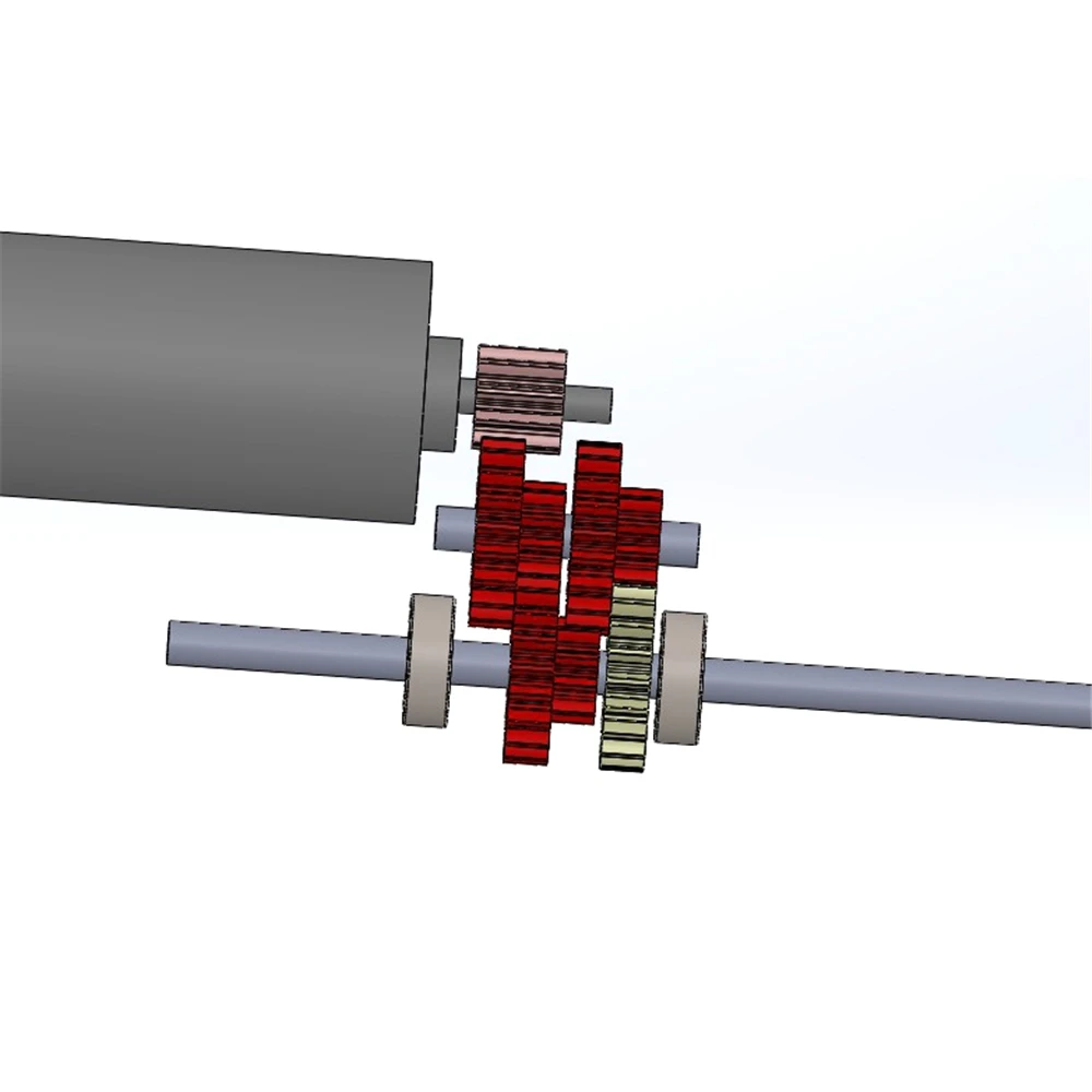 1/72 1/87 Static Modification Micro Reduction Gearbox 6MM Motor 16:1 Mid Mounted Gearbox DIY Parts