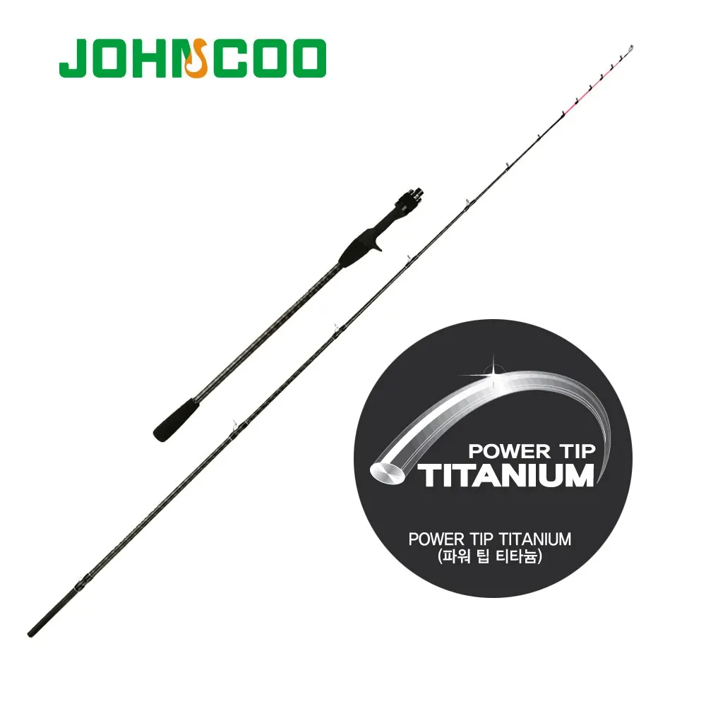 Johncoo Fishing Rod for Casting Jigging Rod 1.7m M ML Jigging Rod Powerful Titanium Tip Rubber Tail Octopus Boat Rod