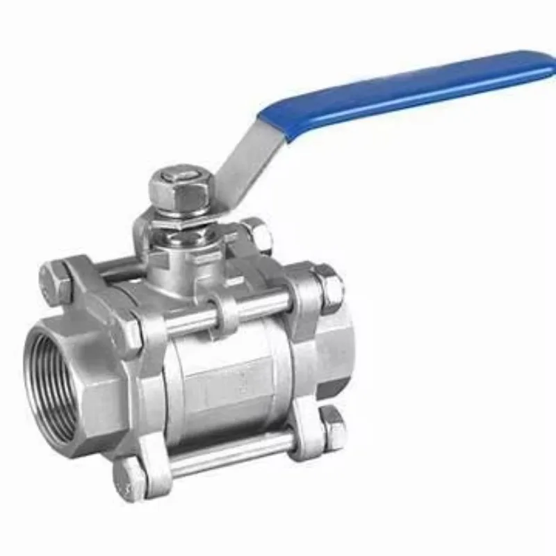 Manueller dreiteiliger Kugelhahn aus Edelstahl, hohe Qualität für Wasser, Gas, Öl, Säure bei hohen Temperaturen, OEM, anpassbar