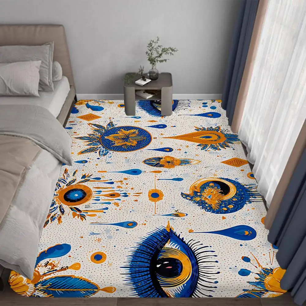 Evil Eye Door Mat Nordic Style Bedroom Living Room Doormat Home Balcony Anti-Slip Alfombra