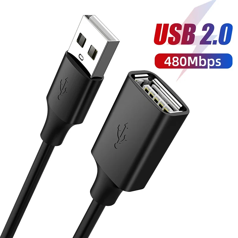 USB 2.0 A Wysokiej jakości przedłużacz do synchronizacji danych z męskiego na żeńskiego kabla do transmisji danych Akcesoria do laptopa PC