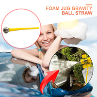 Rainbow Gravity Ball Pipette Snow Foam Pot Straw Foam Jug Gravity Ball Straw High Pressure Washer Pipette for Car Water Gun