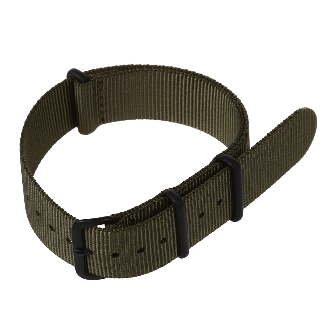 20mm Green Nylon Fabric Outdoor Sport Watch Band Strap Fits WB2034