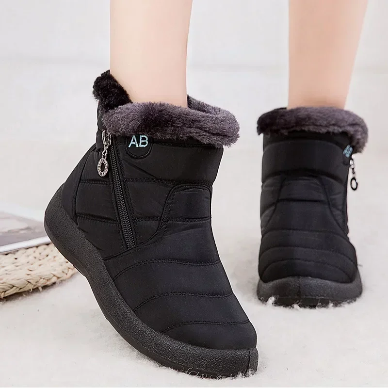 Winter Women Thick Bottom Ankle Boots Women Waterproof Boots Fashion Women Shoes Light Ankle Botas Mujer Warm Winter Boots