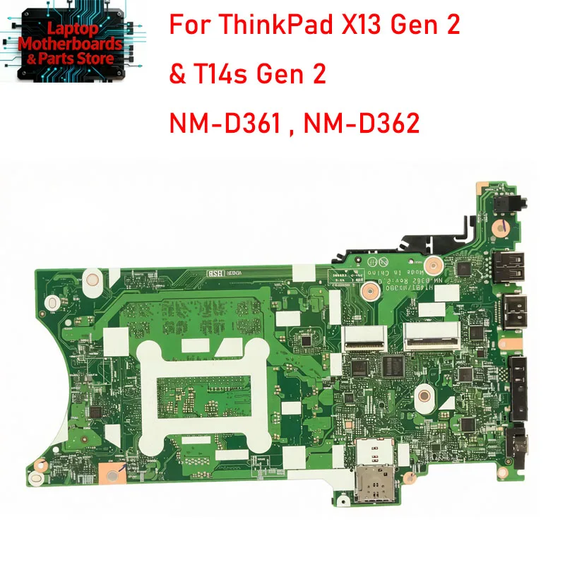 NM-D361 For Lenovo for ThinkPad X13 Gen 2 & T14s Gen 2 Laptop Motherboard with CPU i5 i7 11th 8G/16G/32G NM-D362,100% TEST