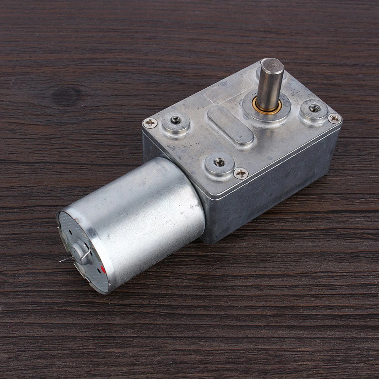 12V DC Metal Gear Reduction Motor, DC 12V Reduction Motor 2RPM Reversible High Turbocharger Worm Geared Motor