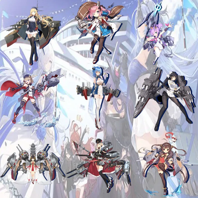 Azur Lane 15CM Hot GAME Acrylic Figure Stand Clear HD Printing Model Plate Desk Display Decoration For Anime Lovers Keychain
