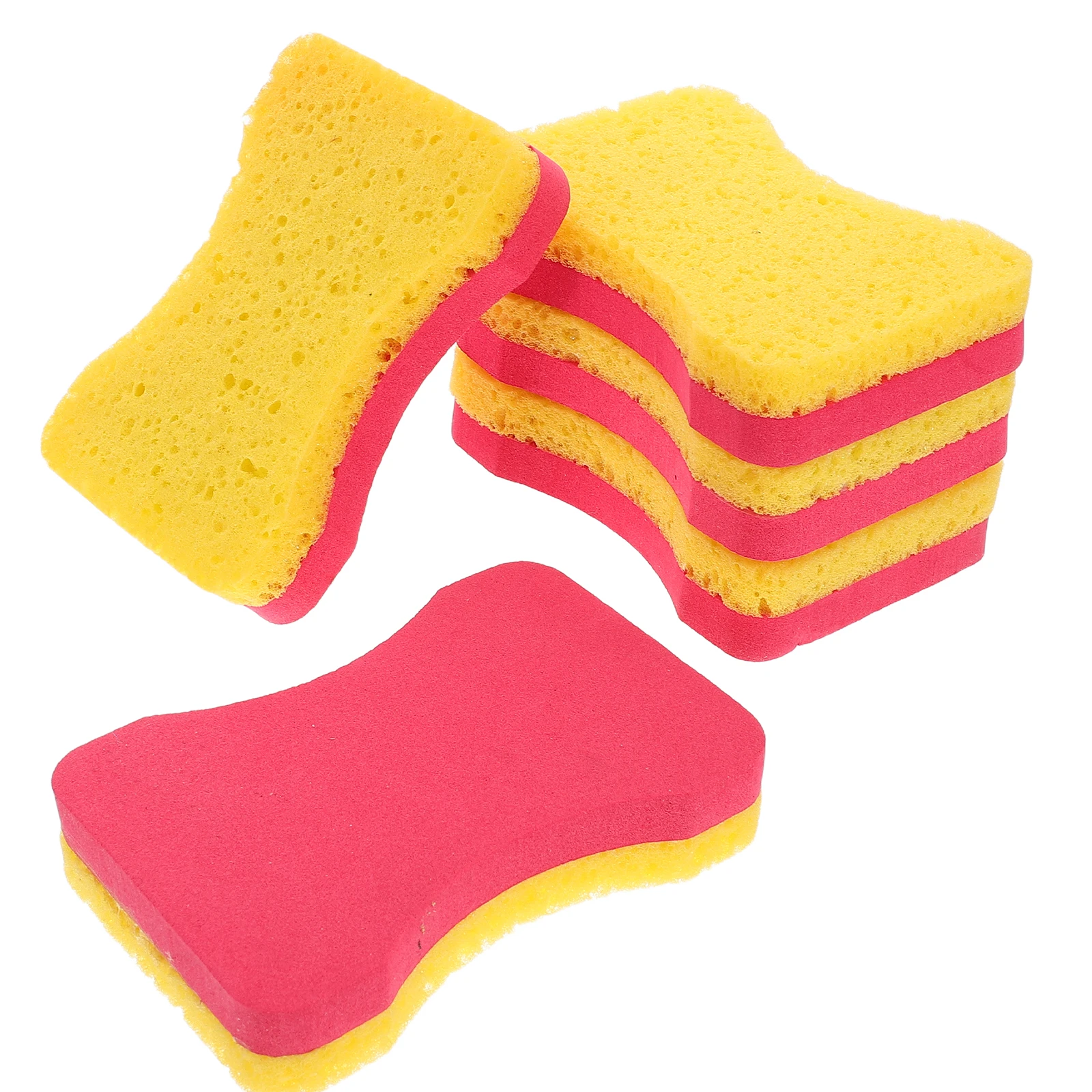 

5 Pcs Multifunctional Cleaning Sponge Car Sponges for Washing Auto Scrubber Wax