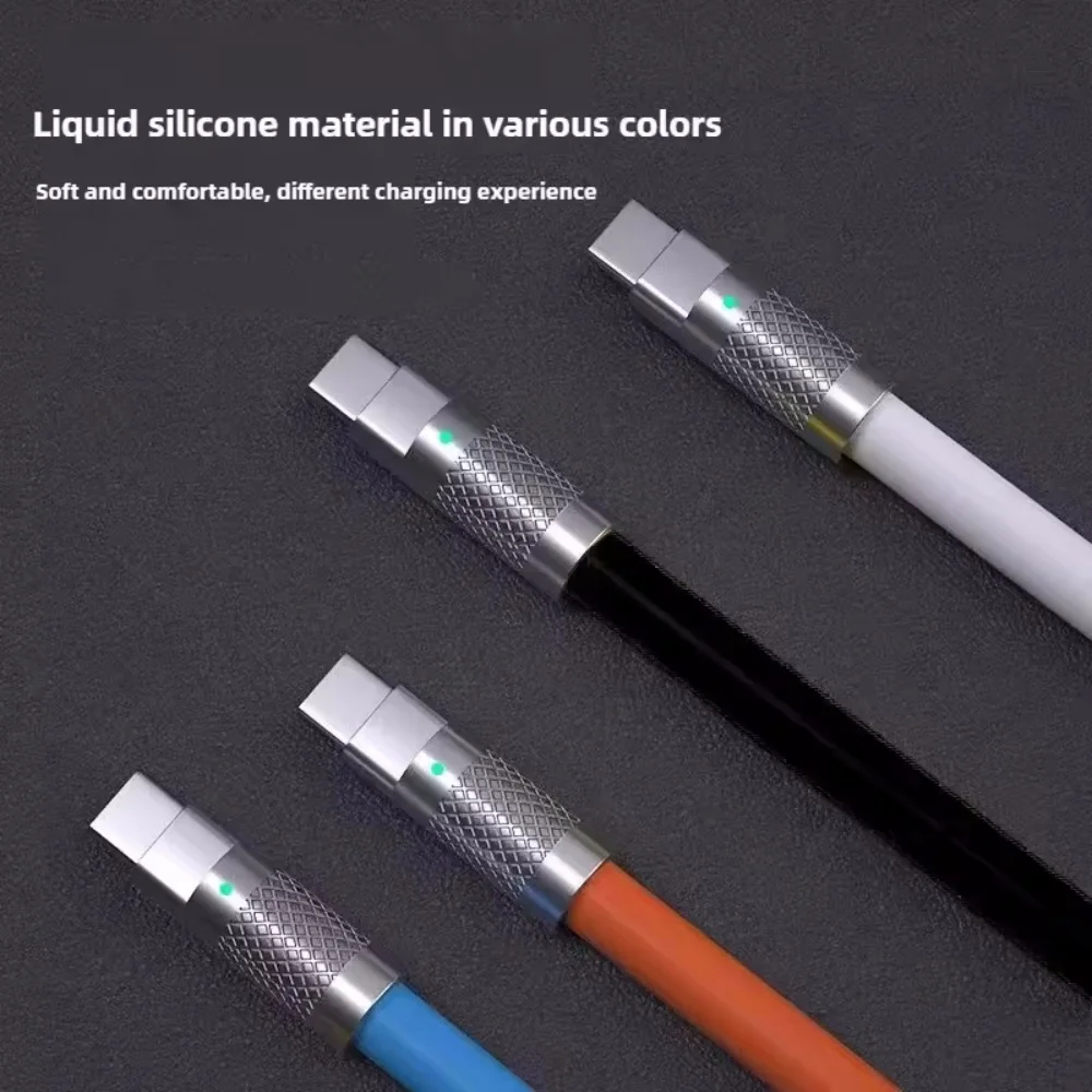 1M 1.5M 2M Type-C To C Charger Cable 120W Fast Charging PD Type C Liquid Silicone Cable For Xiaomi Samsung Huawei OPPO iPhone - view 6