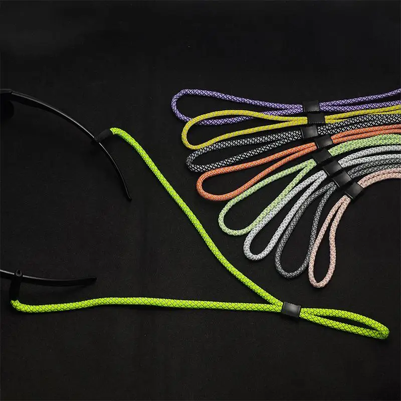 Eyeglasses Chain Non-Slip Sunglasses Rope Reflective Lanyard Strap Eyewear Cord Holder Sports Adjustable Glasses Neck Cord