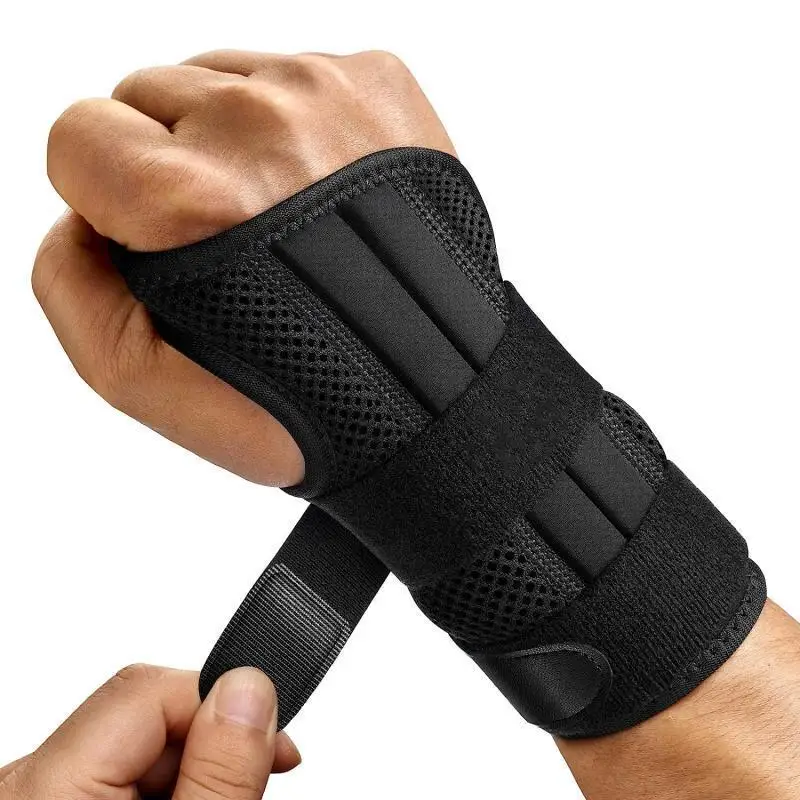 Wrist Stabilizer Brace for Carpal Tunnel Wrist Support Splint with 3 Stays Adjustable Wrist Protector Tendonitis Arthritis Pain