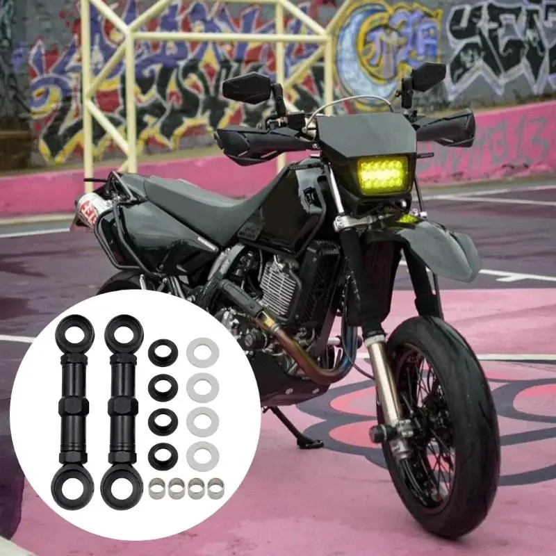 M76E Anschraubbarer Motorrad-Hinterradaufhängungs-Tieferlegungsarm mit Einstellbaren Gewindearmen, 2 Armen und Komplettem Montagematerial – Detail 9