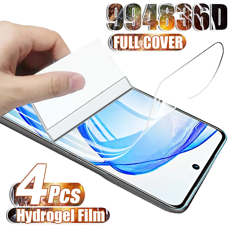 4PCS Curved Soft Hydrogel Film for Vivo V 25 V25 Pro 5G Screen Protectors Not Glass Vivo V25 V25E V23e V23 V21e V 25 23 21 20