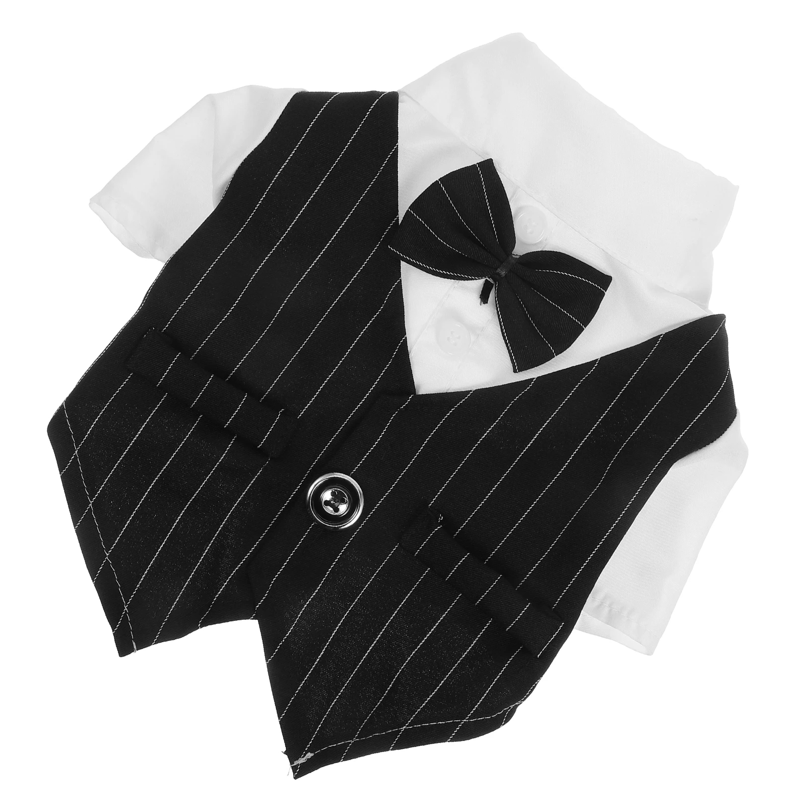 

Clothes for Pets Comfortable Clothing Dog Wedding Tuxedo Dress Shirt Polyester Outfits Medium