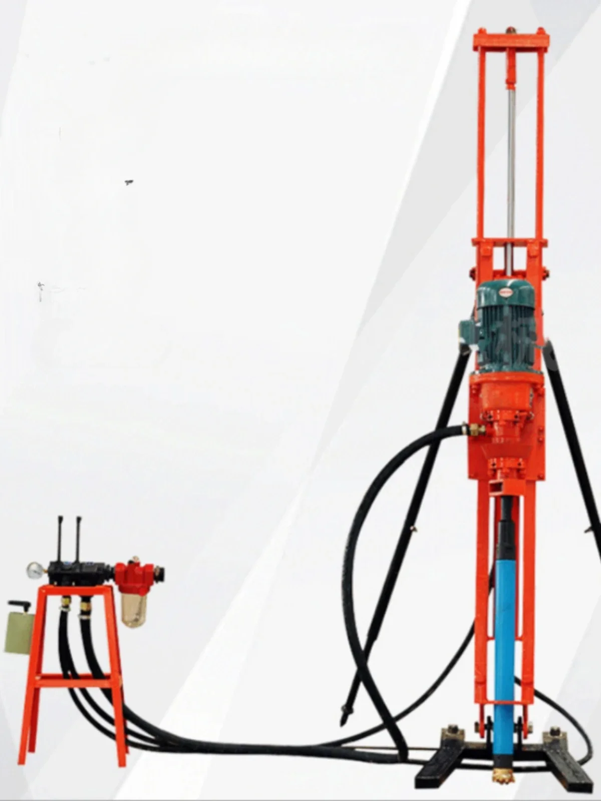 

Small down-the-hole drill, mountain blasting, pneumatic rock drilling equipment, horizontal drill,