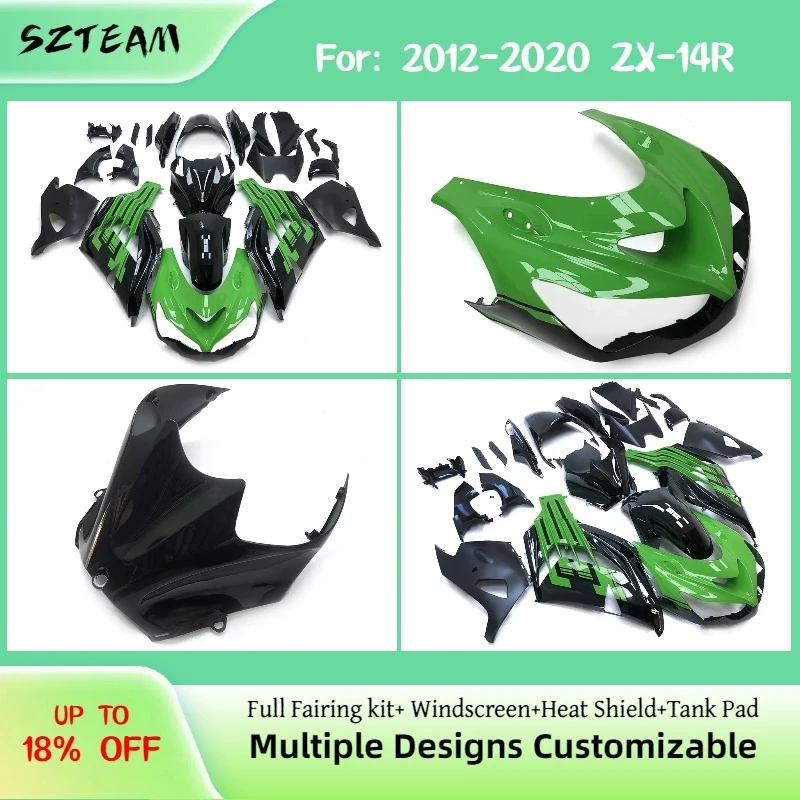 

For Kawasaki ZX14R 2012-2022 High-Quality Fairing Kit 12-22 ZX 14R ABS Plastic Motorcycle Fairings PRO-2