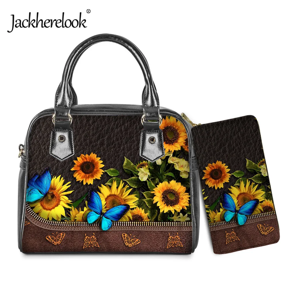 

Jackherelook Butterfly Cute Frog PU кожаный дизайн 2 шт./компл. роскошная сумка через плечо модная сумка и кошелек для женщин Bolsos Mujer