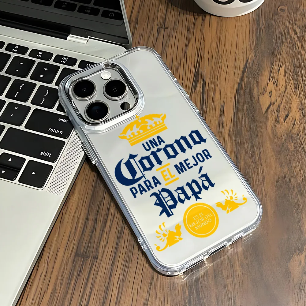 Handyhülle für Fashion C-Corona Extra Bier iPhone 17 16e 16 15 14 13 12 11 mini Pro Max X XR 8 7 Air Plus Transparente Weiche Schutzhülle
