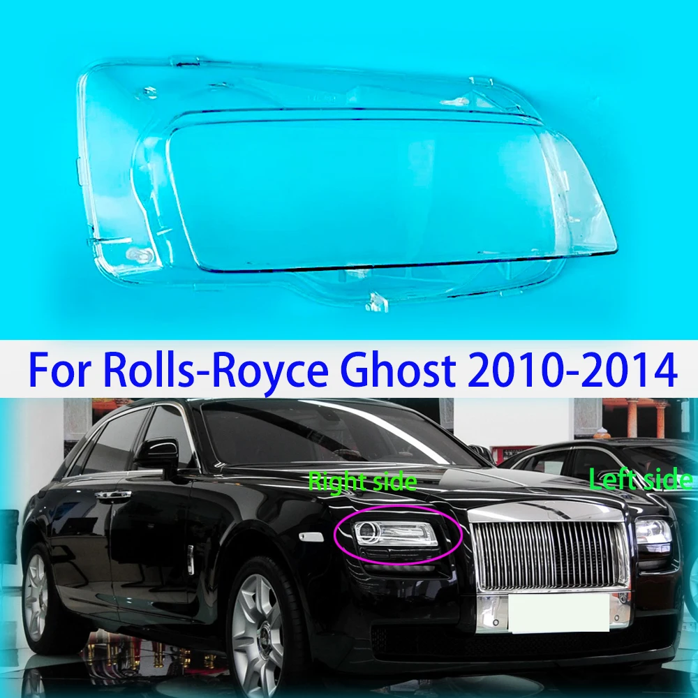 Fit For Rolls-Royce Ghost 2010-2014  Car Front Headlamps Cover Waterproof Clear Headlight Lens Replace Original Lampshade